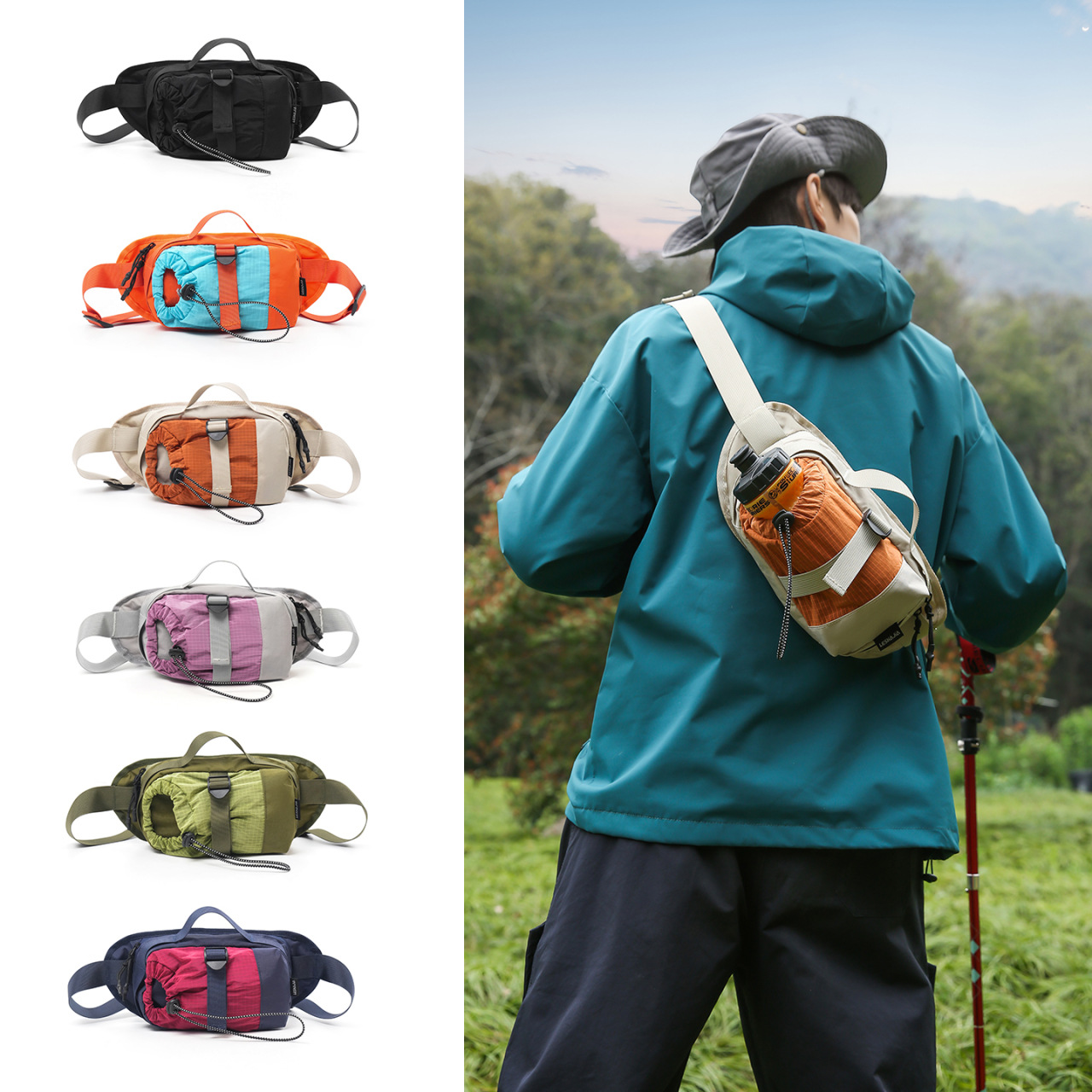 Hydration Pack Outdoor - حقيبة كروس بودي للجنسين - تصميم