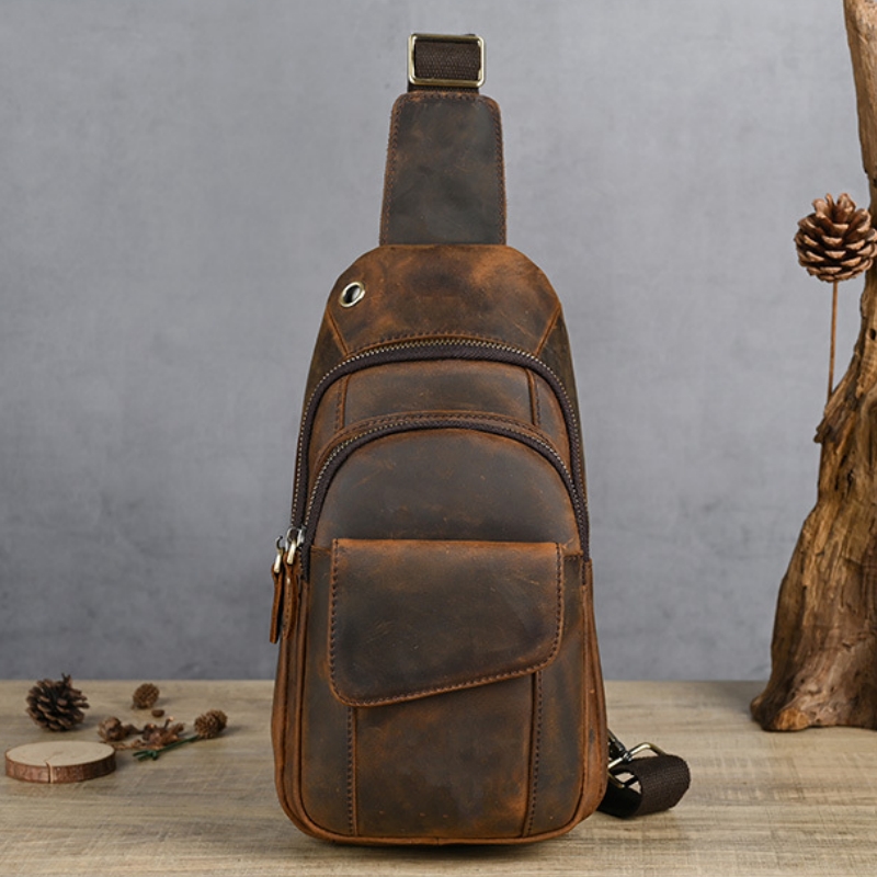 حقيبة صدر رجالية فاخرة متعددة  - مراجعة Sling Backpack Shoulder وسعره