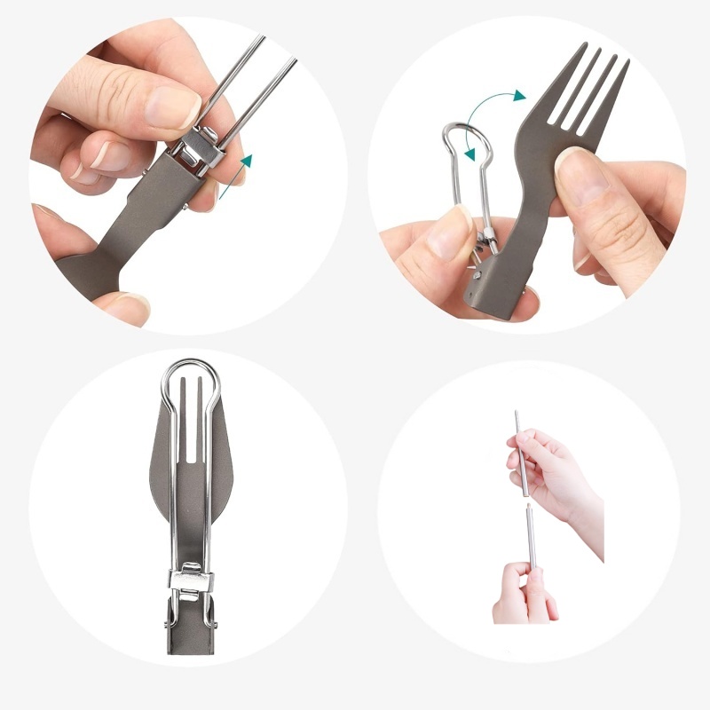 طقم أدوات طعام قابل للطي من ال - مراجعة Foldable Backpack Small وسعره