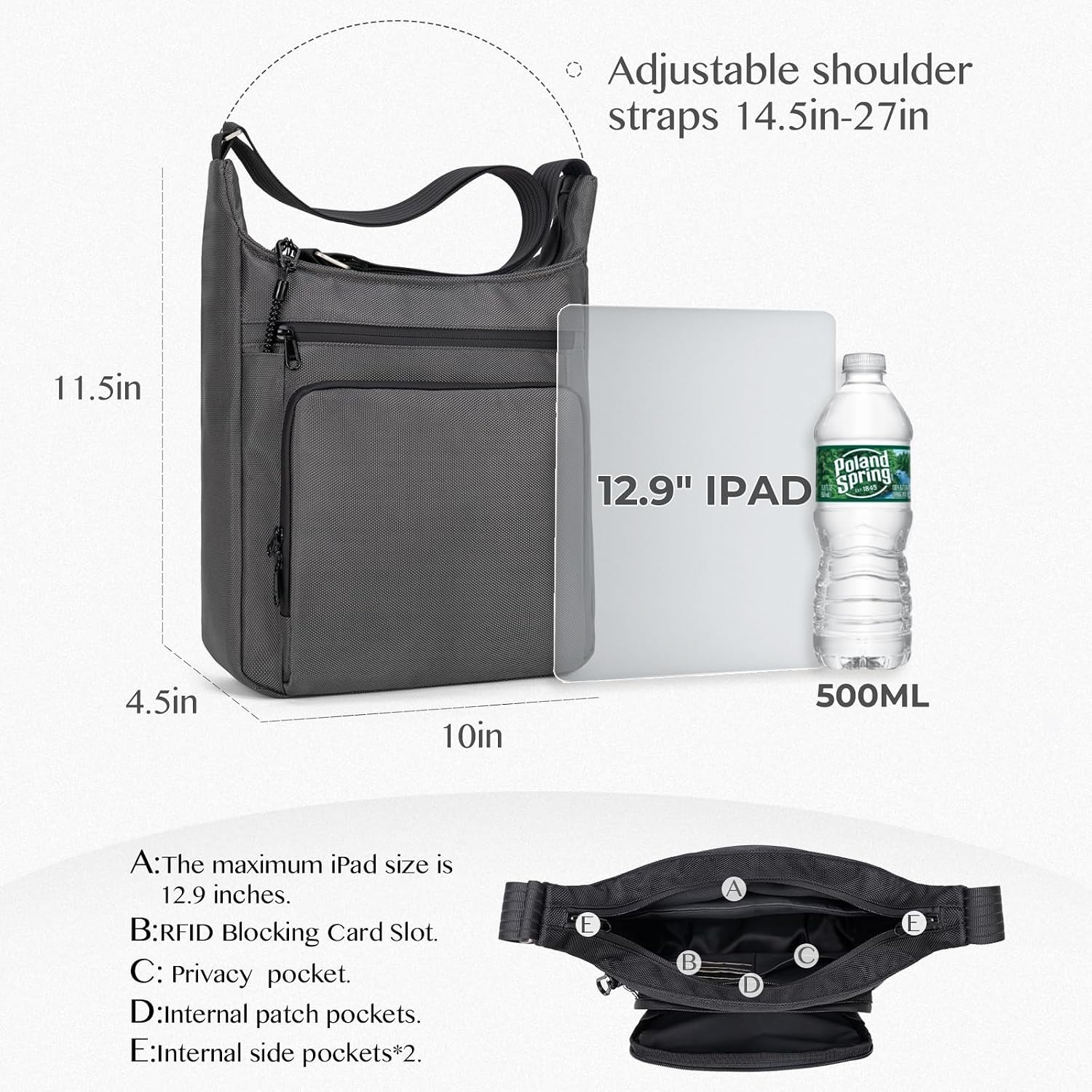 حقيبة ظهر مضادة للسرقة للرجال  - مراجعة Sling Backpack Shoulder وسعره
